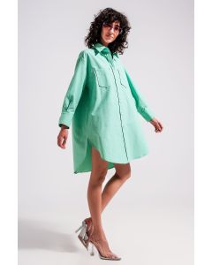 Q2 Oversized Green Shirt