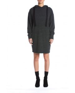 SEN Peace Charcoal Dress with Hood