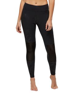 Peony Black Liquid Floral Leggings 