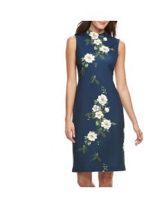 Sharagano Floral Midi Dress