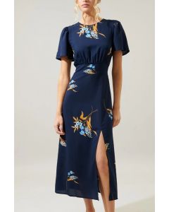 Sugarlips Dusk Bloom Floral Midi Dress