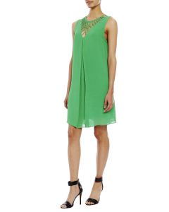 Nicole Miller Lattice Neck Dress