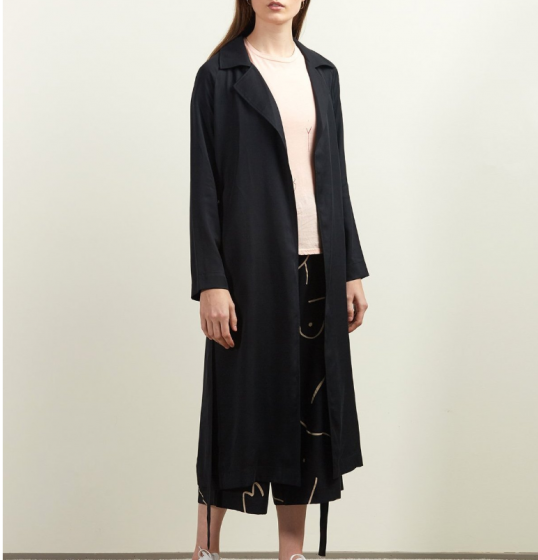 Comune Olivia Black Trench 