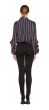 Adelyn Rae Kipling Black and Red Striped Blouse