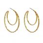 Liza Schwartz Gold Plated CZ Double Hoops 