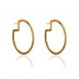 Liza Schwartz Glitzy 18k Gold Plated Hoops    