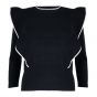 Jovonna London Cheveley Knitted Black Sweater