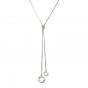 Liza Schwartz Silver Plated Adjustable Lariat Necklace