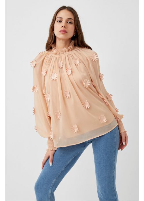 French Connection Aziza Long Sleeve Blouse