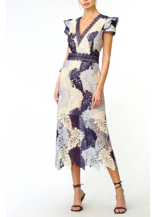 Adelyn Rae Adeline Lace Midi Dress