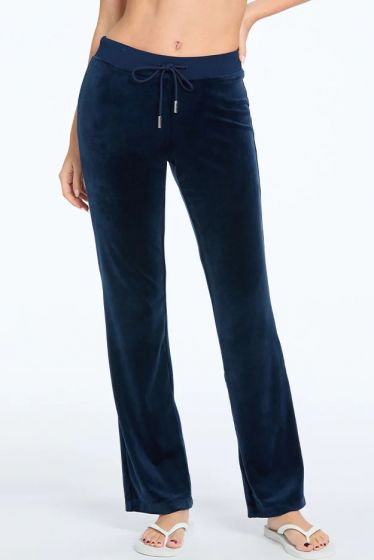 Juicy Couture OG Blue Bling Velour Track Pants