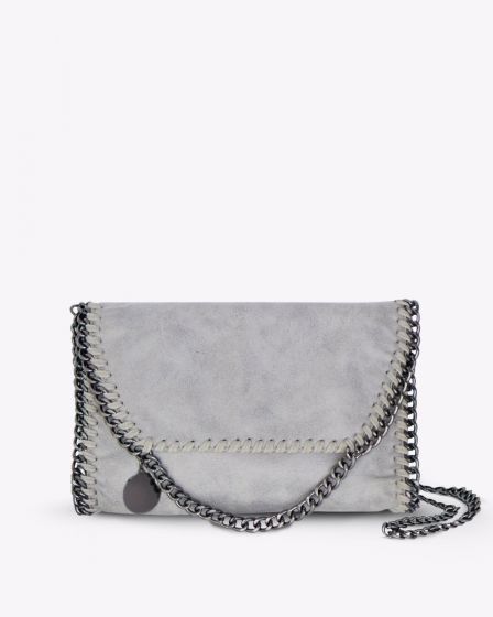 The Vegan Warehouse Alicia Grey Crossbody Bag