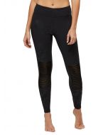Peony Black Liquid Floral Leggings 