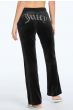 Juicy Couture OG Black Bling Velour Track Pants 