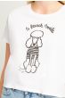 French Connection Le Poodle Cropped T-Shirt