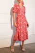 Adelyn Rae Luisa Embroidered Midi Dress