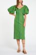 dRA Lisa Shades of Green Striped  Dress 