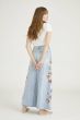 Driftwood Feathery Leaf Maxi Skirt 