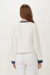 ECRU White Tweed Denim Detail Jacket  