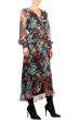 Elan Floral Wrap V-Neck Midi Dress 