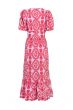 Adelyn Rae Luisa Embroidered Midi Dress