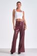 Elan Burgundy Faux Leather Pants