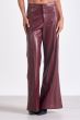 Elan Burgundy Faux Leather Pants