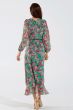 Q2 Floral Chiffon Maxi Dress