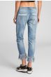 Jack Meets Kate Distressed Boyfriend Jeans With Fringe Hem 