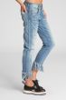 Jack Meets Kate Distressed Boyfriend Jeans With Fringe Hem 