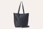 Kiko Dark Blue Journalist Leather Tote  