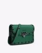 MERSI Ruby Green Studded Crossbody Bag