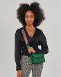MERSI Ruby Green Studded Crossbody Bag