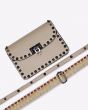 MERSI Ruby Taupe Studded Crossbody Bag