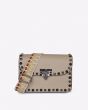 MERSI Ruby Taupe Studded Crossbody Bag