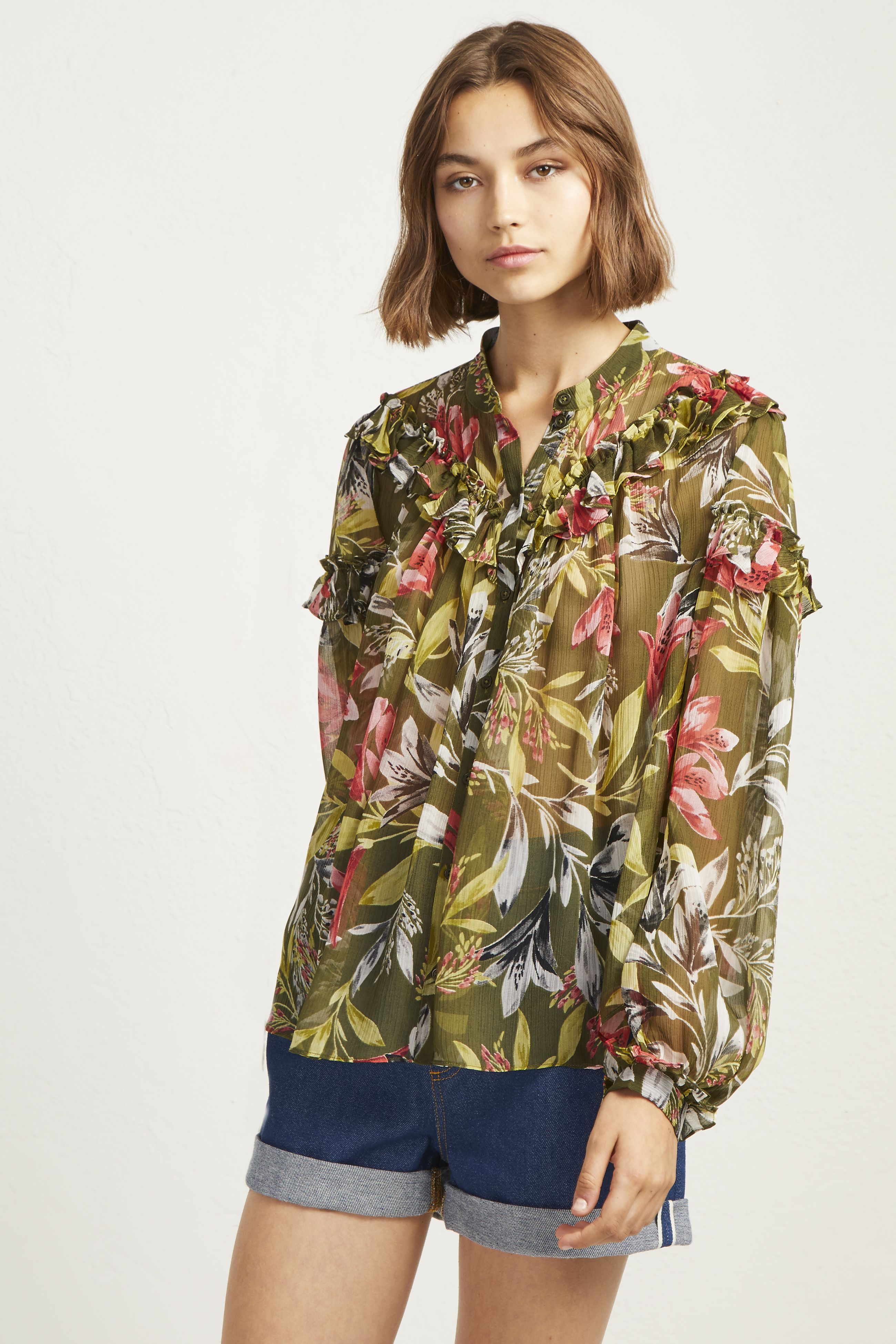 French connection floral blouse Clearance