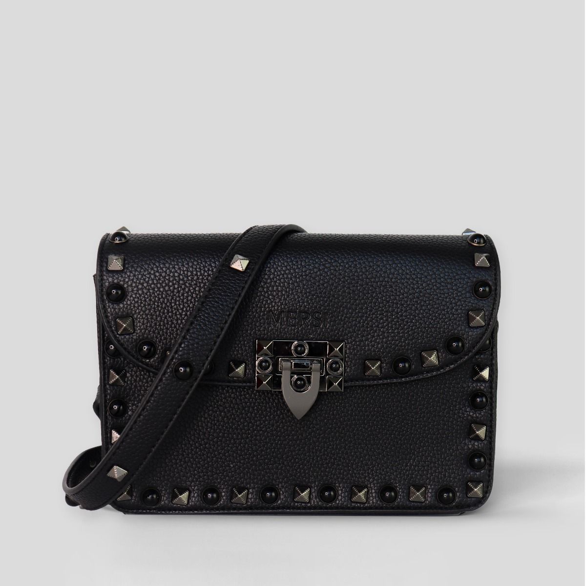 Superette | The Delilah Studded Bag - Warm Gold/Black