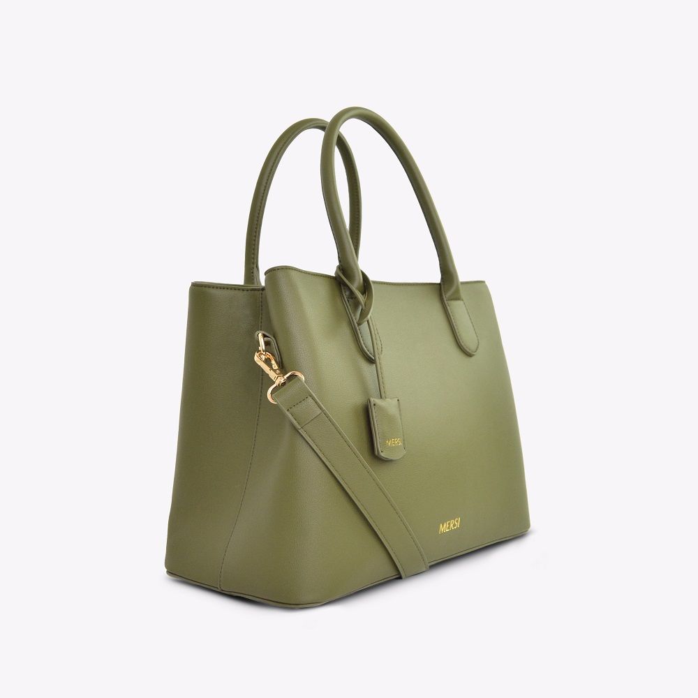 Olive green on sale satchel