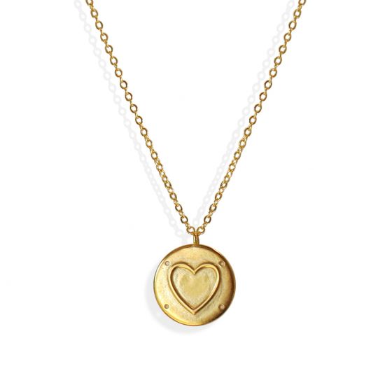 Liza Schwartz Love Coin Medallion Necklace