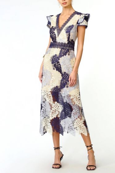 Adelyn Rae Adeline Lace Midi Dress