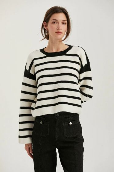 Crescent Olivia Stripe Sweater