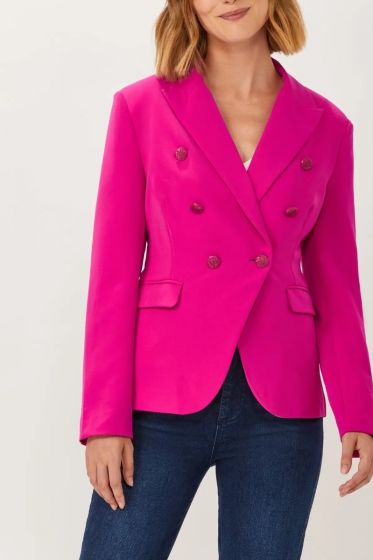 ECRU Double Breasted Bright Pink Jacket 