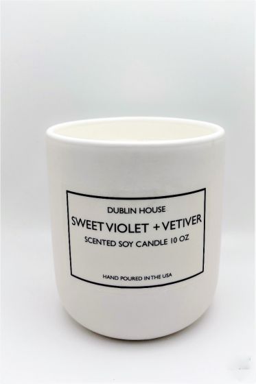 Dublin House Sweet Violet & Vetiver Candle   