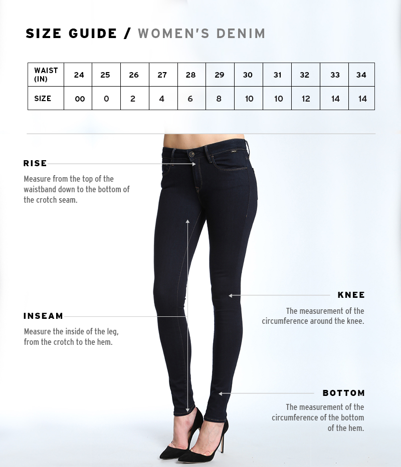 Mavi Denim Size Guide